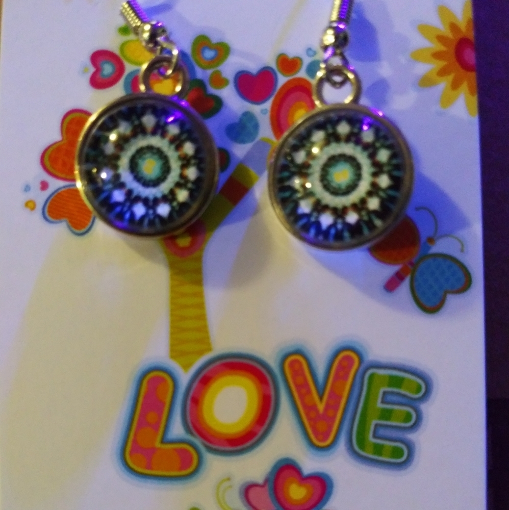 Handmade cabochon earrings
